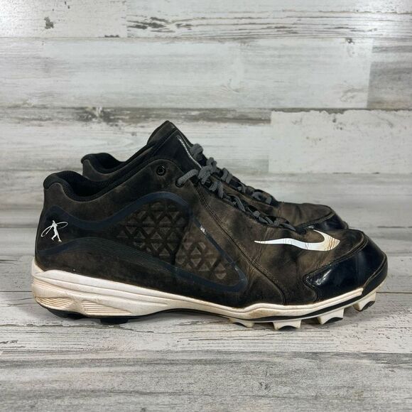Nike Swingman Baseball 535837-010 Athletic Shoes‎ Lace Up Black Size 12 US - Picture 1 of 8